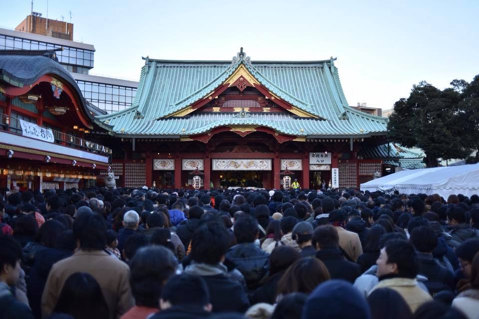 神田明神　初詣　混雑